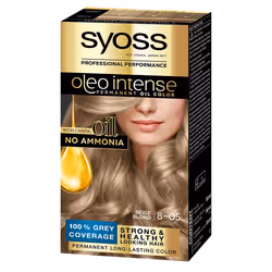SYOSS Olio Intense Beige Blond 8-05, Blonde, 8-05, Beige Blond, Femmes, 115 ml, Tous types de cheveux