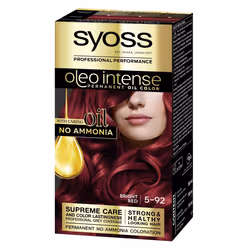 SYOSS Olio Intense Bright Red 5-92, Rouge, 5-92, Bright Red, Femmes, 115 ml, Tous types de cheveux