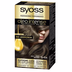 SYOSS Olio Intense Ashy Light Brown 5-54, Marron, 5-54, Ashy Light Brown, Femmes, 115 ml, Tous types de cheveux
