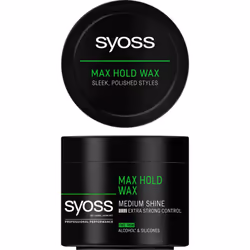 SYOSS Max Hold 150ml, Cire capillaire, 150 ml, Unisexe, Tous types de cheveux, Pot, Modelage