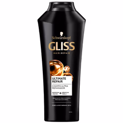 Schwarzkopf Gliss Ultimate Repair, 370 ml, Shampoing, Non-professionnel, Femmes, Cheveux abimés, Toutes les couleurs