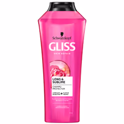 Schwarzkopf Gliss Kur LONG & SUBLIME, 370 ml, Shampoing, Femmes, Cheveux abimés, Cheveux rebelles, Toutes les couleurs, P ...