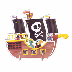 Jumbo GOULA Puzzle XXL Pirates, 48 pièce(s), Fantaisie, 4 an(s)