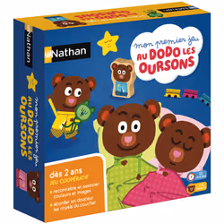Nathan Au dodo les oursons !, Jeu de cartes, Assortiments, 2 an(s)