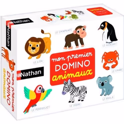 Nathan Mon premier domino animaux, Jeu de cartes, Assortiments, 2 an(s), 10 min, Jeu familial