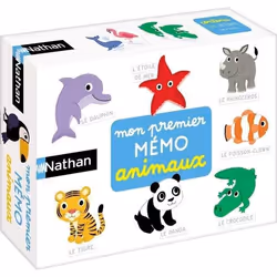 Nathan Mon premier mémo animaux, Jeu de cartes, Assortiments, 2 an(s), Jeu familial