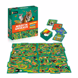 Nathan Mission Animaux Jungles, Jeu de société, Apprentissage, 4 an(s), Jeu familial