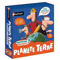 Questions/Réponses Planète Terre, Jeu de société, Trivia, 7 an(s), Edition de voyage, 20 min, Jeu familial