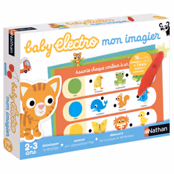 Nathan Baby Electro premier imagier, 2 an(s), Sonore, Batteries requises, LR41, Multicolore