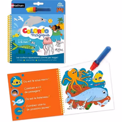 Nathan Coloréo - Mer, Garçon/Fille, Marqueur inclus, Livre/album de coloriage