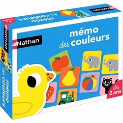 Nathan Mémo des couleurs, Jeu de cartes, Assortiments, 2 an(s)