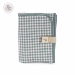 Walking Mum Tapis A Langer I Love Vichy Vert (Iv), Plat, Pliable, Vert