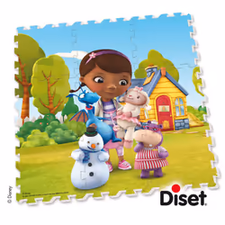Diset Docteur La Peluche - Tapis Mousse, 9 pièce(s), 2 an(s)