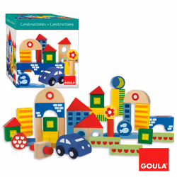 Goula Boîte 40 Bloques Construction + voiture