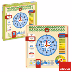 Goula Calendar Clock Big Size (Fr), 3 an(s), Bois, Multicolore