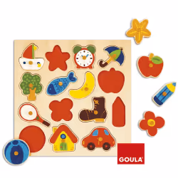 Goula Puzzle Enc. Silhouettes, 15 pièce(s), Aquatique, 2 an(s)