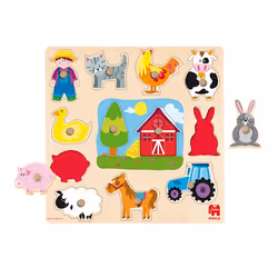 Goula Puzzle Silhouettes Ferme, 12 pièce(s), Ferme, 2 an(s)