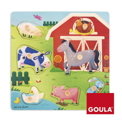 Goula Mothers and babies farm puzzle 7 Pces