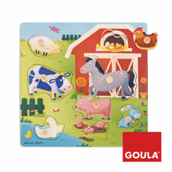 Goula Mothers and babies farm puzzle 7 Pces