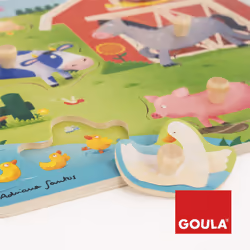 Goula Mothers and babies farm puzzle 7 Pces