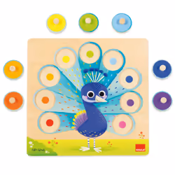 Goula Puzzle Paon, 9 pièce(s), Animaux, 2 an(s)