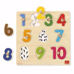 Goula Puzzle Enc. Numéros, 10 pièce(s), Aquatique, 2 an(s)