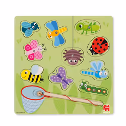 Goula Puzzle Petites Bêtes Magnétique (28X28Cm), 3 an(s), Bois, Multicolore