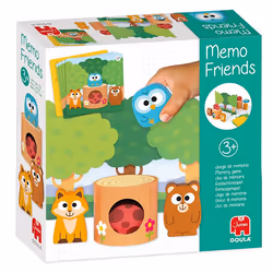 Goula Memo Friends, 3 an(s), Carton, Papier, Bois, Multicolore