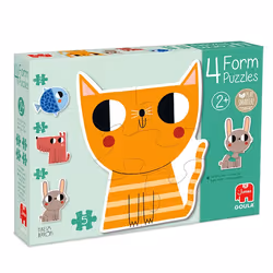 Goula 4 Form Puzzels, 2 pièce(s), Animaux, 2 an(s)