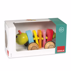 Goula Pull-Along Cartepillar, 1 mois, 4 roue(s), Multicolore