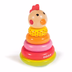 Goula Poule À Empiler, 1,5 an(s), Bois, Multicolore