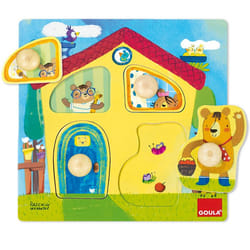 Goula Puzzle Casa Familia Osos Puzzle à formes Dessins animés