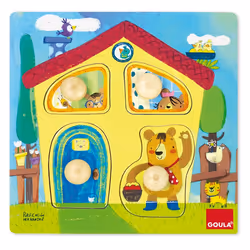 Goula Puzzle Casa Familia Osos Puzzle à formes Dessins animés