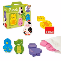 Goula Puzzles Magnétiques Échangeables, 2 pièce(s), Animaux, 1 an(s)