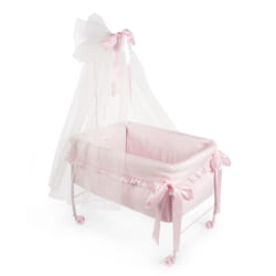 La Nina Berceau A Baldaquin Rose