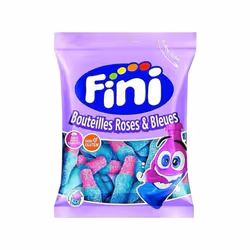 Open Food Bouteilles roses et bleues - Fini, 100 g, D, e171, Carthame) Fabriqué À Base De Gélatine De Boeuf Certifie Halal (E ...
