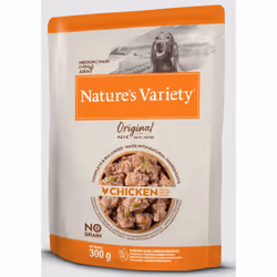 Nature's Variety ORIGINAL PATÉ MEDIUM/MAXI CHICKEN, Adulte, Poulet, 300 g