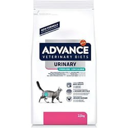 Croquettes pour Chat - ADVANCE - Urinary Low Calorie - 25kg - Riche en Fibres - Oméga-3 - Vitamine E