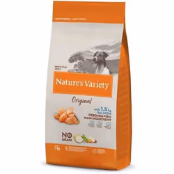 Croquettes pour Chien - Natures Variety - Original Mini Adult - Sans Céréales - Saumon - 7 KG