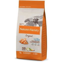 Croquettes pour Chien - Natures Variety - Original Mini Adult - Sans Céréales - Saumon - 7 KG