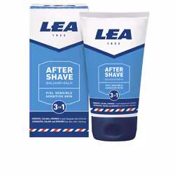 LEA 3.015, Baume après rasage, Peau sensible, 125 ml, Hydratant, Apaisant, Allantoïne, Aloe vera, Bisabolol, Glycérine, 1 piè ...