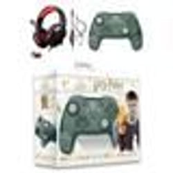 Manette SWITCH Bluetooth Nintendo HARRY POTTER VERT SERPENTARD + CASQUE SWITCH PRO-SH3 ROUGE SWITCH EDITION