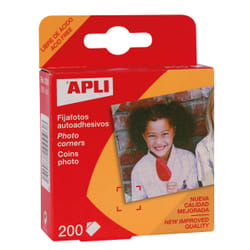 APLI 00093 coin adhésif 200 pièce(s) Transparent