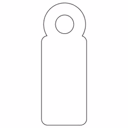 APLI 00383 étiquette non-adhésive 1000 pièce(s) Blanc Rectangle