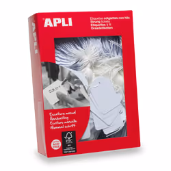 APLI 00391, Blanc, Universel, Rectangle, 200 g/m², 2,8 cm, 4,3 cm