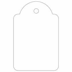 APLI 00391 étiquette non-adhésive 500 pièce(s) Blanc Rectangle