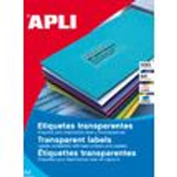 APLI 01224 étiquette à imprimer Transparent