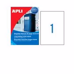 APLI 01228, Blanc, Polyester, Laser, 210 x 297, 20 pièce(s), 20 feuilles