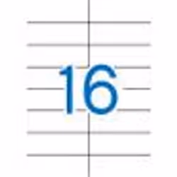 APLI 01274, Blanc, 105 x 37, 1600 pièce(s), 100 feuilles, A4