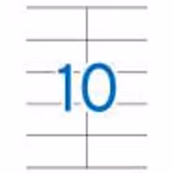 APLI 01278, Blanc, 105 x 57mm, 1000 pièce(s), 100 feuilles, A4